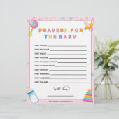 En-tête De Lettre Prières Pour Le Bébé [Bébé Basiques Rose] (Debout devant)