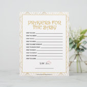 En-tête De Lettre Prières Pour Le Bébé [Lignes D'Or] (Debout devant)