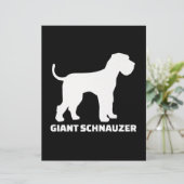 En-tête De Lettre prime de schnauzer géant (Debout devant)