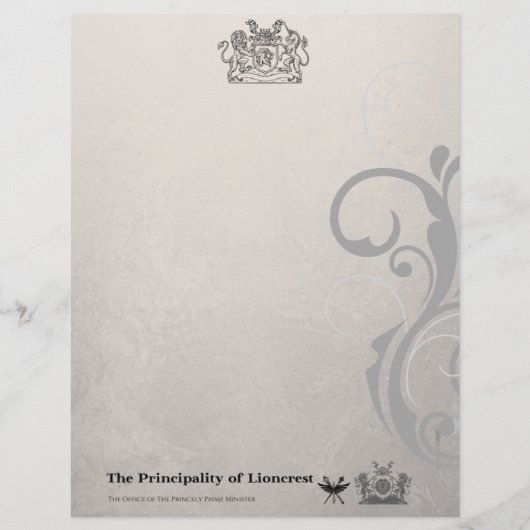 En-tête De Lettre Principauté de Liechtenstein (Devant)