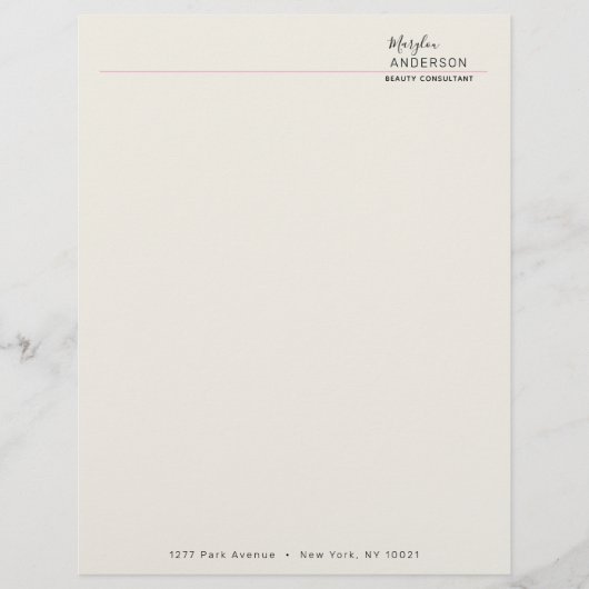 En-tête De Lettre Professionnel - (Devant)