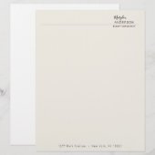 En-tête De Lettre Professionnel - (Devant / Derrière)