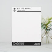 En-tête De Lettre Professionnel de justice d'avocat d'avocat (Debout devant)