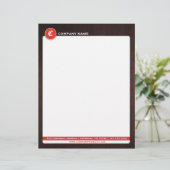 En-tête de lettre professionnel en bois (Debout devant)