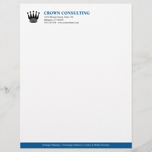 En-tête De Lettre Professionnel fait sur commande exécutif de logo (Devant)