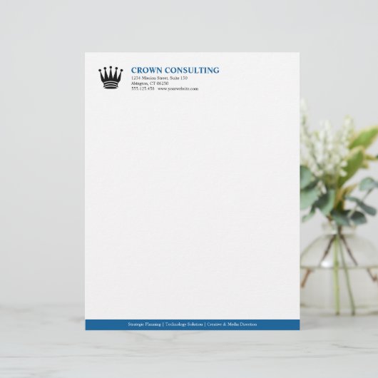 En-tête De Lettre Professionnel fait sur commande exécutif de logo (Debout devant)