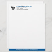 En-tête De Lettre Professionnel fait sur commande exécutif de logo (Devant / Derrière)