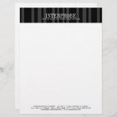 En-tête de lettre professionnel lisse (Devant / Derrière)