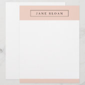 En-tête De Lettre Professionnel moderne (Devant / Derrière)