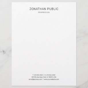 En-tête De Lettre Professionnel moderne blanc créatif de conception