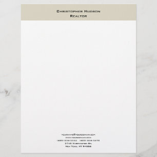 En-tête De Lettre Professionnel Moderne Minimaliste Simple Plain