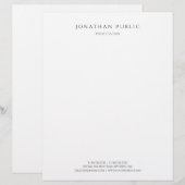 En-tête De Lettre Professionnel personnalisé (Devant / Derrière)