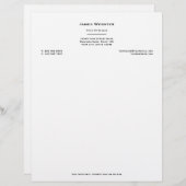 En-tête De Lettre Professionnel personnalisé (Devant / Derrière)