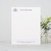 En-tête de lettre professionnelle modèle pour le y (Debout devant)