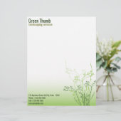 En-tête de lettre professionnelle Simply Green (Debout devant)