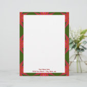 En-tête De Lettre Profil sous convention astérisque de vacances (Debout devant)