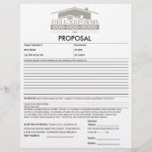 En-tête De Lettre Proposition de toiture gris (Devant)