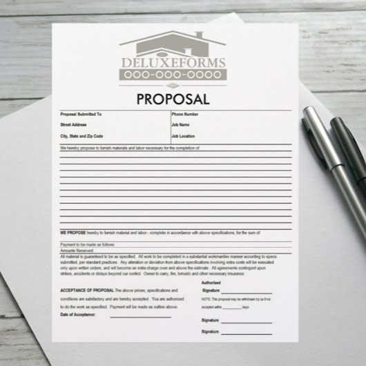 En-tête De Lettre Proposition de toiture gris