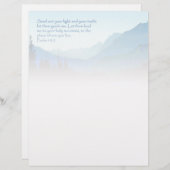 En-tête De Lettre Psaumes 43:3 Inspiration (Devant / Derrière)