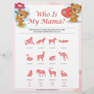 En-tête De Lettre Qui Est Ma Maman [Nounours]