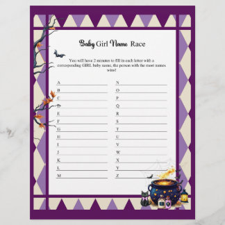 En-tête De Lettre Rassembler Un Bébé_ Baby Girl Nom Race Jeu