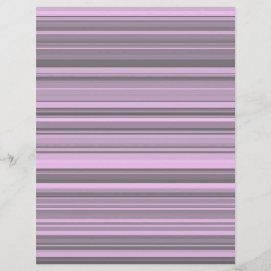 En-tête De Lettre Rayures Gris Violet (Devant)