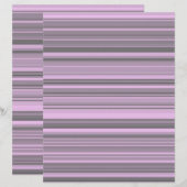 En-tête De Lettre Rayures Gris Violet (Devant / Derrière)