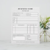 En-tête De Lettre Réception de facture professionnelle personnalisée (Debout devant)