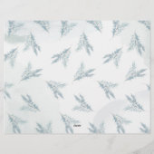 En-tête De Lettre Recette d'échange de biscuits de Noël (Dos)