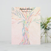 En-tête De Lettre Reiki Master Rainbow Tree Personalized (Debout devant)