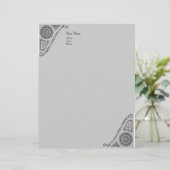 En-tête De Lettre RENAISSANCE, gris (Debout devant)