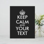 En-tête De Lettre Restez calme et continuez - Créez votre propre (Debout devant)