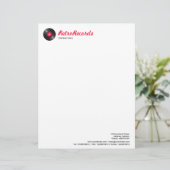 En-tête De Lettre Rétros disques (Debout devant)