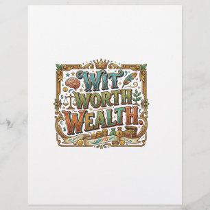 En-tête De Lettre Richesse de l'Esprit – Typographie de Citation Ast