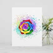 En-tête De Lettre Rose arc-en-ciel coloré (Debout devant)