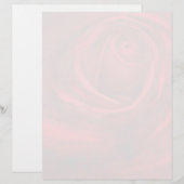 En-tête de lettre Rose Rouge (Devant / Derrière)