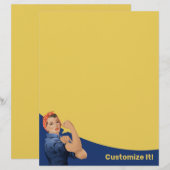 En-tête de lettre Rosie the Riveter (Devant / Derrière)