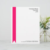 En-tête De Lettre Ruban - Rouge néon (Debout devant)