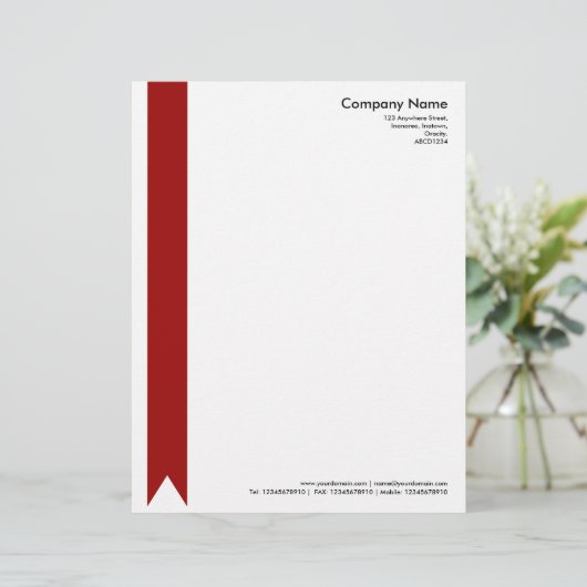 En-tête De Lettre Ruby Rouge (Debout devant)