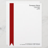 En-tête De Lettre Ruby Rouge (Devant / Derrière)