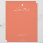 En-tête De Lettre Salon moderne Beauté Eyelash Studio (Devant / Derrière)