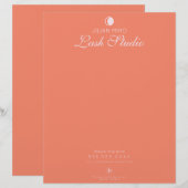 En-tête De Lettre Salon Moderne de Beauté et Studio de Cils (Devant / Derrière)