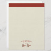 En-tête De Lettre Salutations du pôle Nord (Devant / Derrière)