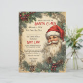 En-tête De Lettre Santa's Nice List Certifications (Debout devant)