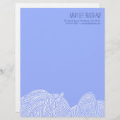 En-tête de lettre Scribblprint Waves (Devant / Derrière)