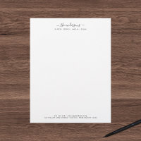 Script de calligraphie moderne Nom de famille pers