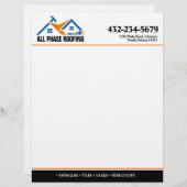 En-tête De Lettre Service de couverture professionnel (Devant / Derrière)