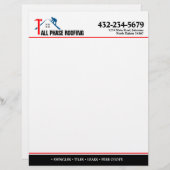 En-tête De Lettre Service de couverture professionnel (Devant / Derrière)