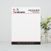 En-tête De Lettre Service de couverture professionnel (Debout devant)