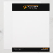 En-tête De Lettre Service de lutte antiparasitaire (Devant / Derrière)